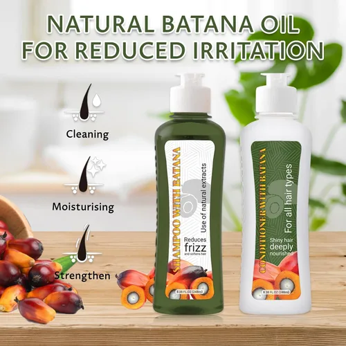 Miniatura 4 de Batana - Juego de champú y acondicionador para el crecimiento del cabello, extractos naturales para todo tipo de cabello, reduce el encrespamiento
