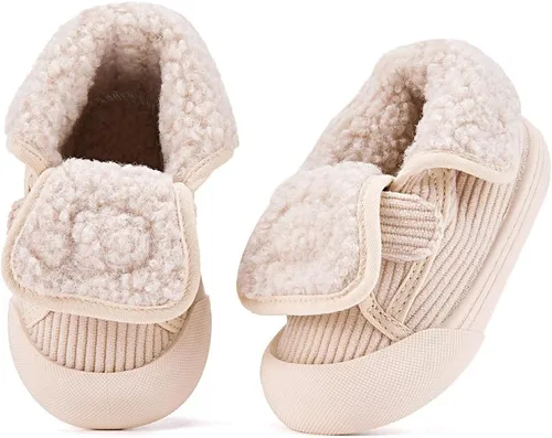 Miniatura 79 de BMCiTYBM Botas de nieve de invierno para bebés y niños pequeños, de piel sintética, cálidas, antideslizantes, zapatos para primeros pasos