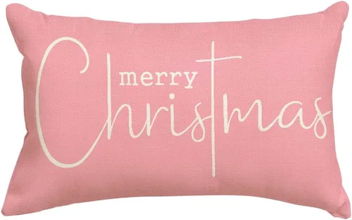 Miniatura 8 de RABUSOFA Fundas de almohada de Navidad con mensaje de Feliz Navidad, decoraciones para el invierno, fundas de almohada decorativas, fundas