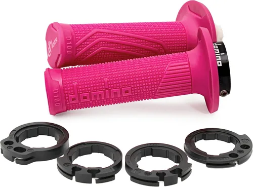 Miniatura 8 de Domino Racing D100 Lock On Grips para motocross Negro