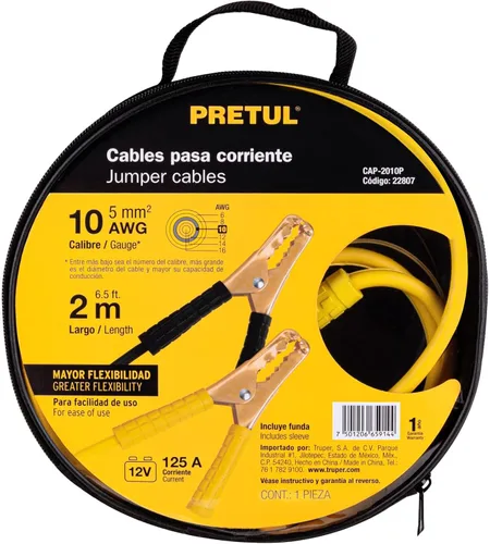 Miniatura 6 de Cables pases de corriente, 6.6 ft, 10 AWG, Pretul