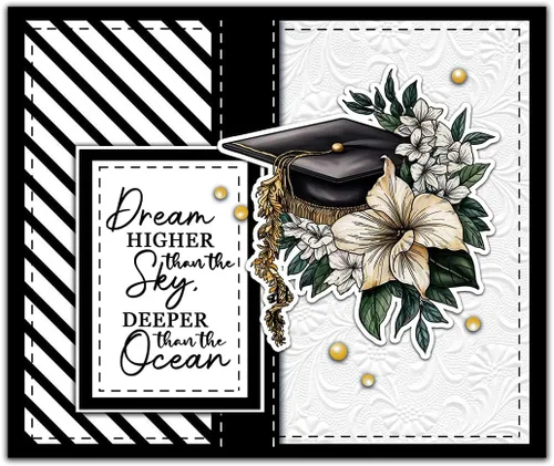 Miniatura 2 de Juego de libros de graduación y flores, sellos y troqueles transparentes para hacer tarjetas, suministros de álbumes de recortes, sellos de silicona