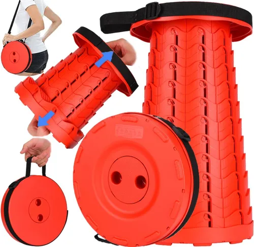 Miniatura 15 de Fishboy Taburete plegable mejorado, capacidad máxima de peso de 400 libras, ligero pero resistente, taburete plegable retráctil portátil telescópico