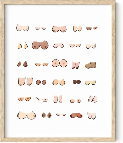 Miniatura 183 de HAUS AND HUES Funny Butts Collage - Póster artístico para decoración de baño, 12 x 16 pulgadas, sin marco
