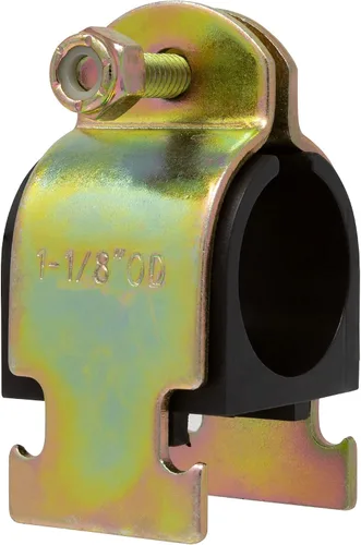 Miniatura 2 de Abrazadera de amortiguador de goma de 1 pulgada NOM (1-1/8 pulgadas de diámetro) para montar tuberías de cobre, tubo PEX, tubo CVPC a canales