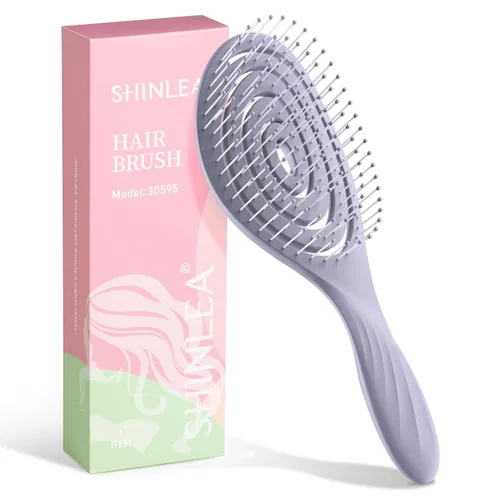 Miniatura 8 de SHINLEA Cepillo para el Cabello, Cepillo Desenredante Anti-Enredos, Cepillo Espiral para Cabello Húmedo y Seco, Mujeres, Hombres, Niños, Se Desliza