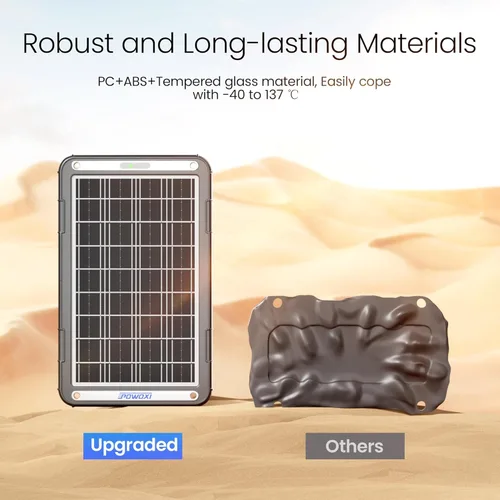 Miniatura 8 de POWOXI Cargador de Batería Solar para Automóvil de 12V: Cargador de Goteo Solar de 15W Mantenedor con Controlador MPPT para Automóvil - RV Barco