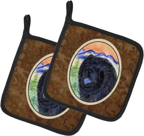 Miniatura 65 de Caroline's Treasures SS8617PTHD - Juego de soportes para ollas de cocina resistentes al calor, almohadillas calientes para horno para cocinar, Husky