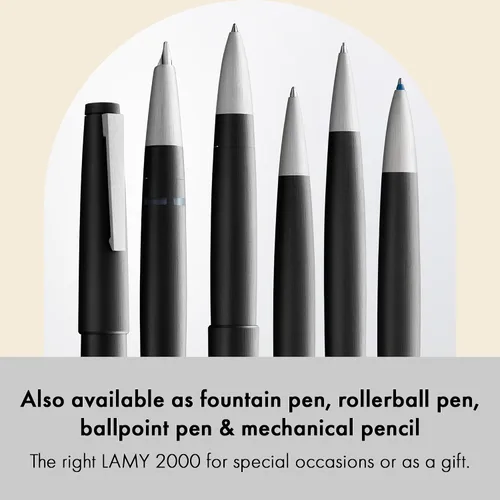 Miniatura 4 de Lamy 2000 – Bolígrafo con cepillado SS Clip en 4 colores (L401)