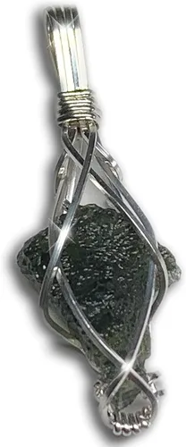 Miniatura 28 de 66 necklace pendant gemstones choose from moldavite, citrine, or herkimer diamond