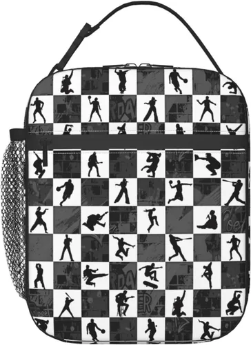 Miniatura 19 de Miaoquhe Lonchera de béisbol para hombres, bolsa de béisbol con bandera estadounidense para mujeres, bolsa de almuerzo para niños, bolsa de almuerzo