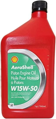 Aeroshell SHAEW155-12 15W50 Shell - Aceite de aviación de 1 cuarto de galón, paquete de 12