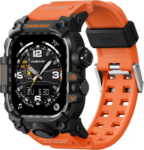 Miniatura 25 de amBand Funda resistente con correa para Apple Watch de 1.732 pulgadas, compatible con iWatch Series SE 3/SE 2ª generación, SE/6/5/4, protección