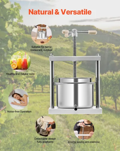 Miniatura 6 de Prensa de Vino de Frutas VEVOR