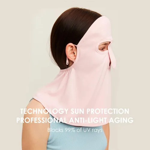 Miniatura 4 de Neck Gaiter Face Scarf Cover Sun Protection Balaclava Cloth Bandanas with Ear Loops SLF3M263