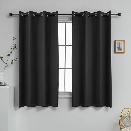 Miniatura 20 de YGO - Cortinas verdes de 183 cm de ancho por 213 cm de largo para dormitorio - Cortinas opacas con ojales en la parte superior, extra anchas