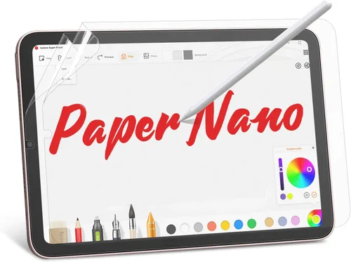 Miniatura 11 de bersem Paquete de 2 protectores de pantalla Paperfeel compatibles con iPad Mini 5 (2019) y iPad Mini 4, compatible con lápiz, antirreflejos con kit