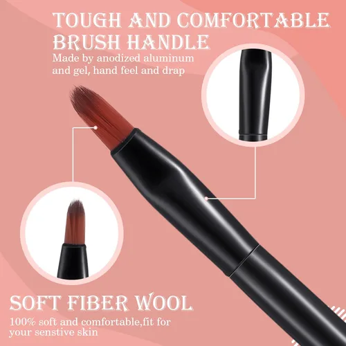 Miniatura 3 de Yaomiao 120 brochas desechables para labios, aplicadores de labios pequeños, cepillo multifuncional a granel para lápiz labial, maquillaje