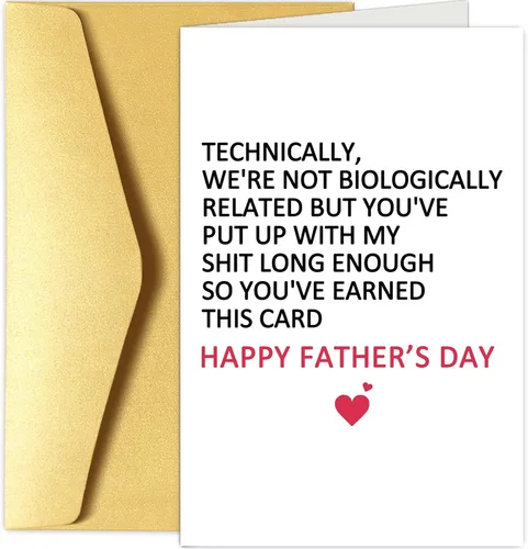 Miniatura 11 de Chenive Tarjeta de feliz primer día del padre para marido, divertida tarjeta del primer día del padre de parte de la esposa, ideas de regalo