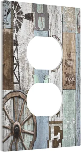 Miniatura 9 de Cubierta de interruptor de luz de palanca individual decorativa de 1 cuadrilla, placa frontal eléctrica para baño, cocina, decoración del hogar