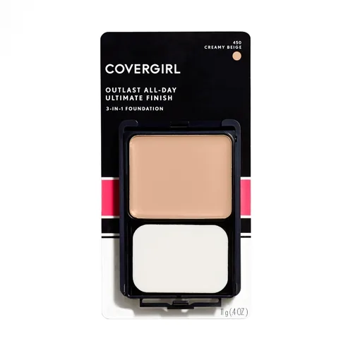 COVERGIRL Outlast All-Day Ultimate Finish - Base de maquillaje, color beige cremoso, 0.4 onzas (paquete de 1)