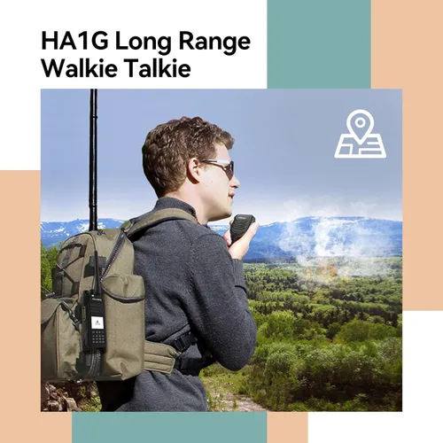 Miniatura 6 de Retevis Ailunce HA1G Radio GMRS de Mano, Actualización Chirp, Radio GMRS con Micrófono de Altavoces IP67, Impermeable IP67, NOAA, 2800mAh USB-C