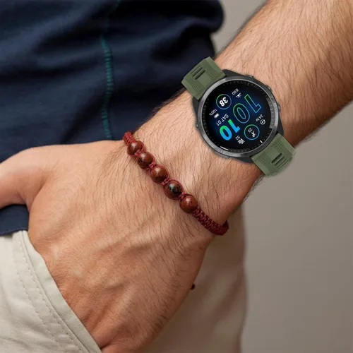 Miniatura 5 de Correa compatible con reloj Garmin Forerunner 965 – Correa de repuesto de silicona suave para reloj inteligente 965 para mujeres y hombres