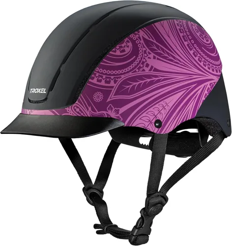 Miniatura 6 de Troxel Spirit - Casco de equitación de cobertura completa, diseño ajustable de perfil bajo, equipo de equitación de seguridad Negro