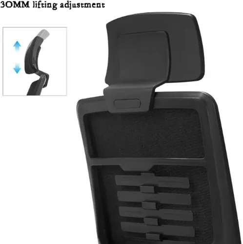 Miniatura 4 de YYDS Silla de juegos de malla de moda, silla giratoria ergonómica ejecutiva con reposabrazos de elevación, silla para computadora, silla de deportes