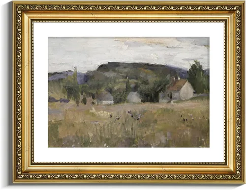Miniatura 32 de VIYYIEA Arte de Pared con Marco Dorado Impresión en Lienzo Decoración del Hogar para Sala de Estar Mujeres Leyendo Cuadros para Dormitorio Baño
