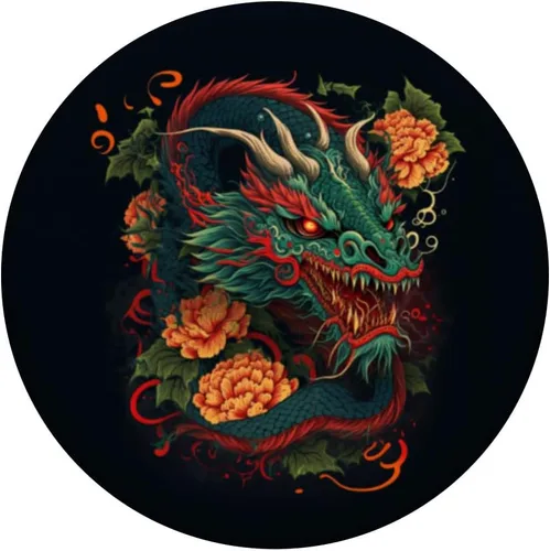 Miniatura 3 de Cool Fantasy PopSockets de dragón asiático chino intercambiable PopGrip