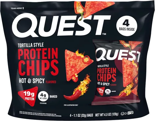 Miniatura 30 de Quest Tortilla Style - Paquete variado de chips de proteína, chile lima, queso nacho, tacos cargados, 12