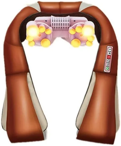 TOEWOE Masajeador de cuello, masajeador de espalda con calor, masajeador eléctrico de hombro, masajeador Shiatsu, masajeador de espalda y cuello,