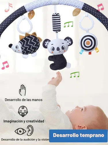 Miniatura 4 de Pau1Hami1ton Juguetes de arco de cochecito de bebé, juguetes de asiento de automóvil, barra de juguete rebotador/móvil para moisés, juguetes Koala