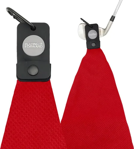 Miniatura 11 de Toallas de golf magnéticas para bolsas de golf con clip y imán ultra fuerte - Toalla de microfibra con tejido de gofre para sujeción segura
