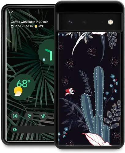 Miniatura 21 de ZHEGAILIAN Funda compatible con Google Pixel 7, diseño de esqueleto de encaje gótico victoriano, diseño de esqueleto de silicona suave, TPU