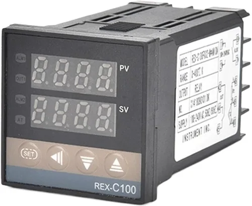 Miniatura 4 de Rex-C100 Digital Pid Termostato Controlador de Temperatura 40da SSR Relé K/J Tornillo M6 3.3 ft Termopar Sonda Rkc Disipador de Calor Set