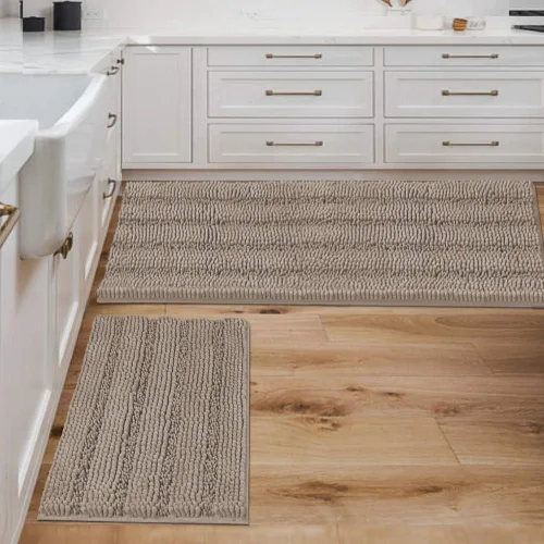 Miniatura 159 de H.VERSAILTEX - Alfombras de baño, juego de 2 piezas, alfombra de contorno para baño, juego de alfombras para inodoro, alfombra antideslizante