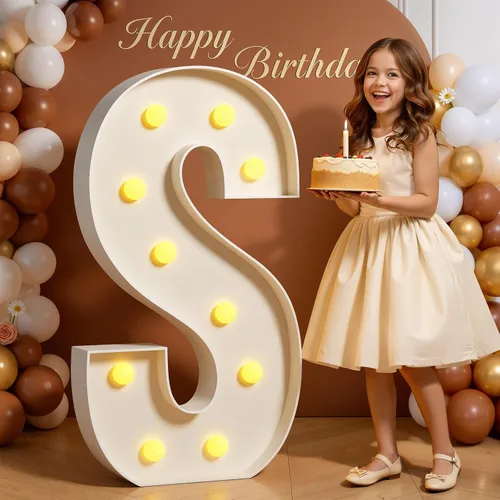 Miniatura 35 de Números de marquesina de 4 pies de alto, 4 pies de alto, números grandes iluminados 0 para 30, 40, 50, 60, decoración de fiesta de cumpleaños