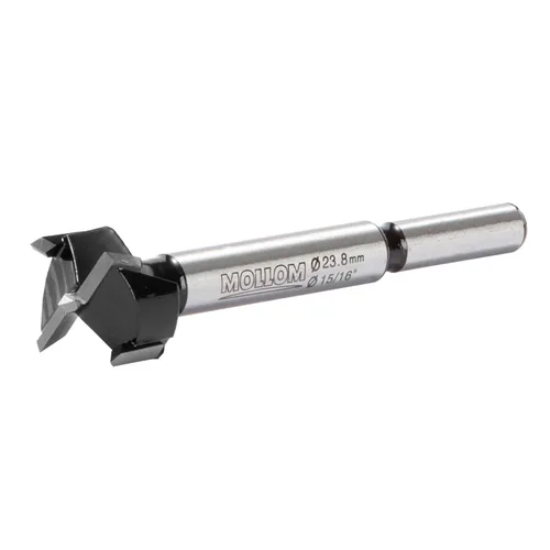 Miniatura 41 de Mollom Broca Forstner de 1/4" (6.3 mm) para carpintería precisa con un grosor de carburo YG8 duradero de 0.063 in, esta herramienta de corte