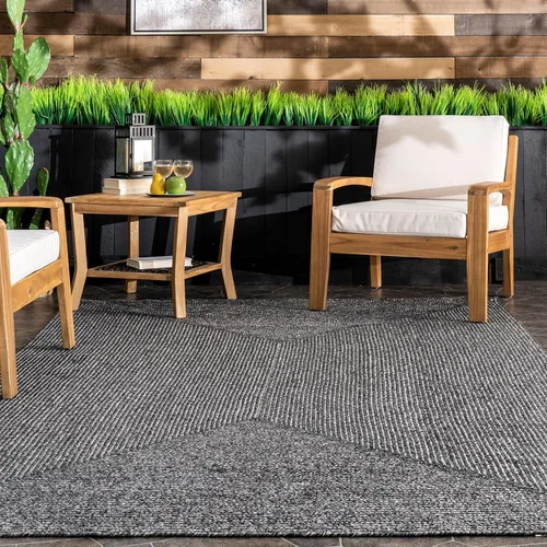 Miniatura 6 de nuLOOM Wynn - Alfombra trenzada a mano maciza de 5 x 8 pies, apta para interiores y exteriores, apta para mascotas, alto tráfico, resistente a