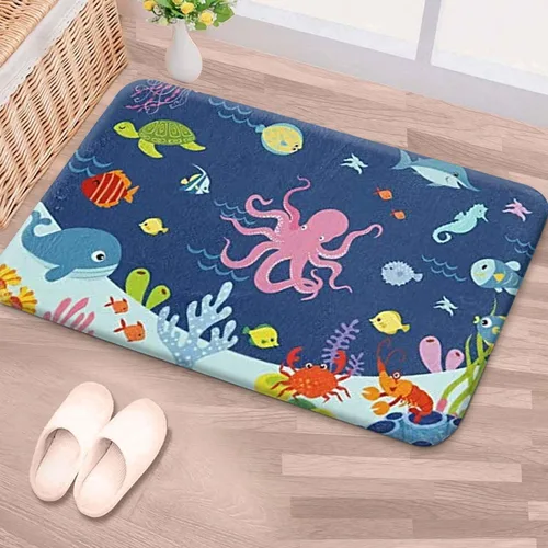 Miniatura 4 de RosieLily Alfombra de baño, rústica, súper suave y absorbente, alfombra de baño con flores de felpa peluda, alfombra para ducha, alfombra de baño