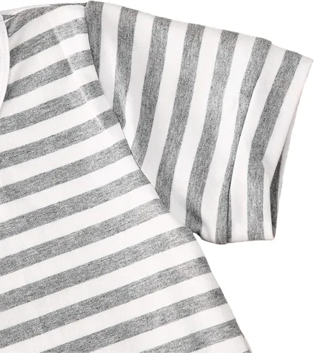 Miniatura 59 de fhutpw Conjunto de 2 piezas de ropa de verano para bebés, camiseta de manga corta, cintura elástica, pantalones cortos para niños pequeños