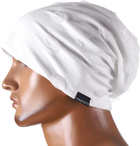 Miniatura 4 de JESSE Rena Gorro de verano con diseño de calavera, a rayas, delgadoo, holgado para hombre