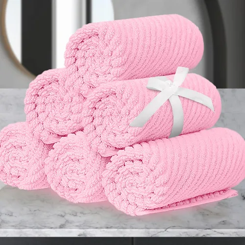 Miniatura 78 de VOOVA & MOVAS Toallas de baño amarillas – 100% algodón Secado rápido Peso Gruesas Suave, juego de 6 toallas de baño, 2 toallas grandes de 30