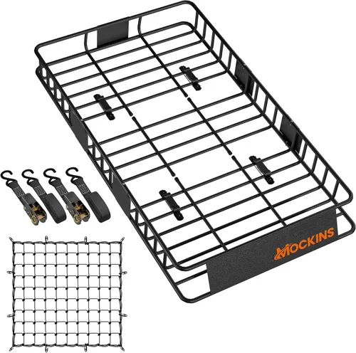 Miniatura 13 de Mockins Bolsa de Carga para Techo de Automóvil de 16 Pies Cúbicos Bolsa de Techo de 45"x34"x18" para Automóvil Sin Portaequipajes Portaequipajes