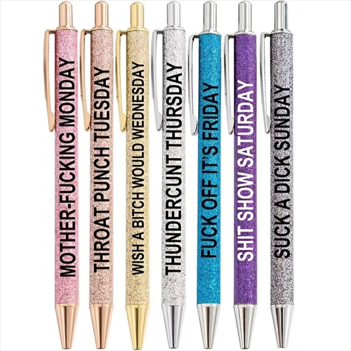 Miniatura 15 de Juego de 5 bolígrafos divertidos para enfermera, bolígrafos divertidos de tinta negra, bolígrafos de enfermería para enfermeras, médicos
