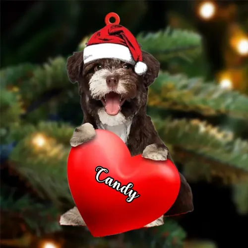 Miniatura 109 de Adornos de Navidad personalizados para perros, nombre personalizado, adorno de Malamute de Alaska, adornos acrílicos, regalos de Navidad, amantes