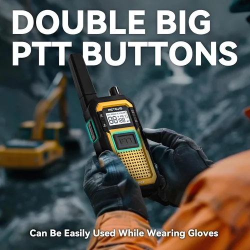Miniatura 5 de Retevis RB48 - Walkie Talkies para Adultos, Radios de 2 Vías de Largo Alcance de Servicio Pesado con Cargador de Seis Vías, Resistente al Agua IP67