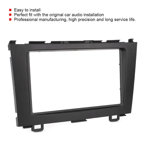 Miniatura 6 de Fydun Panel estéreo de audio, DVD de coche estéreo de audio fascia panel de tablero 2 Din Frame Trim Kit negro para CRV 07-10